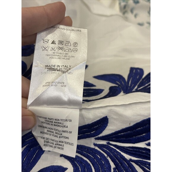 Stella McCartney Embroidered Blouse RTW 2012 Sz IT 40 Country Chic - Picture 14 of 15